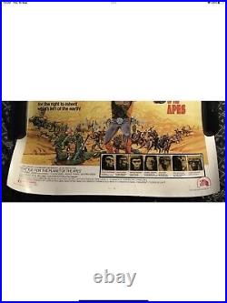 BATTLE FOR THE PLANET OF THE APES 1/2sh'73 great sci-fi artwork