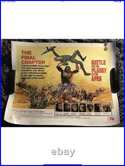 BATTLE FOR THE PLANET OF THE APES 1/2sh'73 great sci-fi artwork