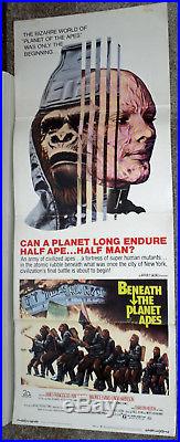 BENEATH THE PLANET OF THE APES orig 1970 14x36 movie poster JAMES FRANCISCUS