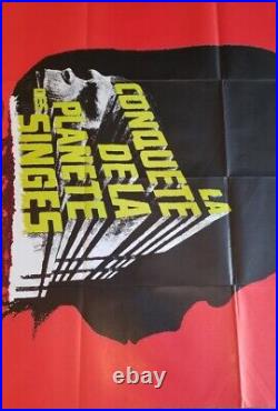 BIG! CONQUEST PLANET OF THE APES Original French Language Grande Poster 47X63