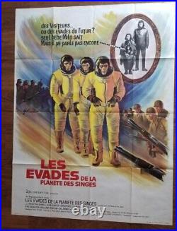 BIG! ESCAPE FROM THE PLANET OF THE APES French Language Grande Poster 47X63