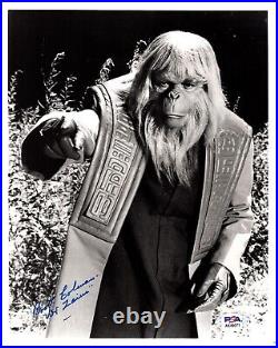 BOOTH COLMAN Signed Auto Planet Of The Apes Dr. Zaius 8x10 Photo PSA/DNA