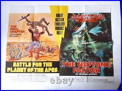 Battle For The Planet Of The Apes / The Neptune Factor Poster Uk Quad Original