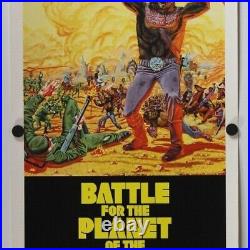 Battle for the Planet of the Apes 1973 Original Insert Movie Poster 14 x 36