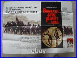 Beneath The Planet Of The Apes 1970 Original Uk Quad Poster Charlton Heston