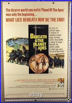 Beneath The Planet of the Apes Charlton Heston 1970 One Sheet Poster
