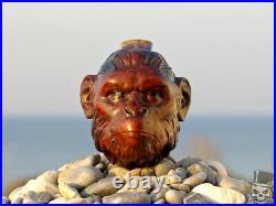 Briar Wood Portrait Tobacco Pipe Bust of Caesar (Planet of the Apes) by Oguz