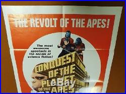 CONQUEST OF THE PLANET OF THE APES 1972 Sci-Fi ONE SHEET MOVIE POSTER