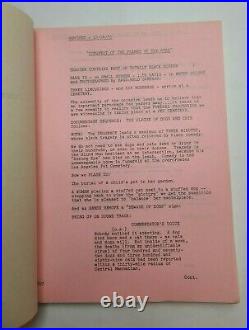 CONQUEST OF THE PLANET OF THE APES / Paul Dehn 1971 Screenplay, revolt humanity