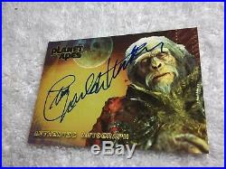 Charlton Heston Thade's Father 2001 Topps Planet Of The Apes Card Auto Autograph