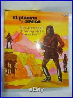 Cipsa Planet Of The Apes Ursus In Original Box Htf Mexican Mego