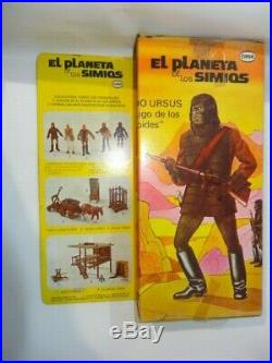 Cipsa Planet Of The Apes Ursus In Original Box Htf Mexican Mego