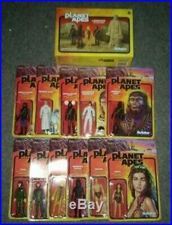 Complete Set PLANET OF THE APES 3.75 Action Figures w Lawgiver ReAction Super 7