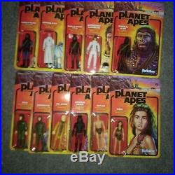 Complete Set PLANET OF THE APES 3.75 Action Figures w Lawgiver ReAction Super 7