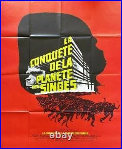 Conquest of Planet of The Apes French 47x63 Original Movie Poster Roddy McDowall