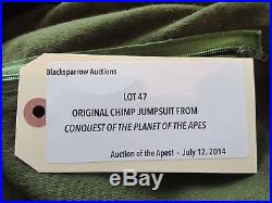 Conquest of the Planet of the Apes Original Screen used costume prop COA