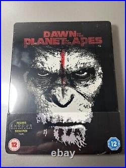 Dawn Of The Planet Of The Apes 2014 Blu-Ray Steelbook Brand New Factory Sealed