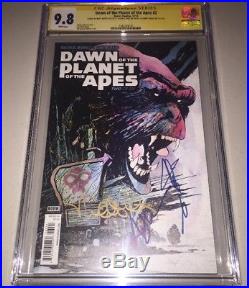 Dawn of the Planet of the Apes 2 SS CGC 9.8 Signed Clarke, Serkis & Matt Reeves