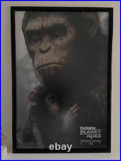 Dawn of the Planet of the Apes UK Original Movie Poster Portrait Frame includ
