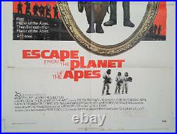 ESCAPE FROM THE PLANET OF THE APES 1971 ORIGINAL MOVIE POSTER 27x41 FOLDED