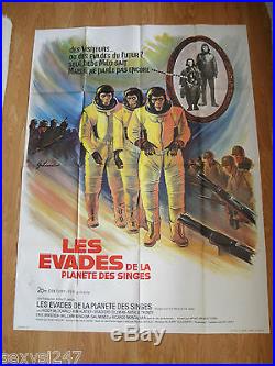 Escape From The Planet Of Apes Huge Original 1971 Cinema Poster 47 X 63 Inches