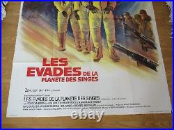 Escape From The Planet Of Apes Original 1971 Cinema Film Poster 47 X 63 Rare