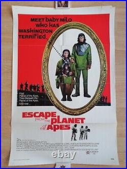 Escape From The Planet Of The Apes Original Vintage One-Sheet Movie Poster 1971