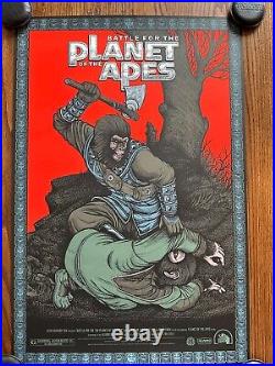 Florian Bertimer Battle for the Planet of the Apes Limited Art Print Mondo