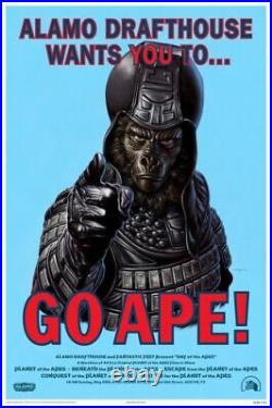 GO APE! MONDO poster print (XX/295) Jason Edmiston 2012 Planet of the Apes