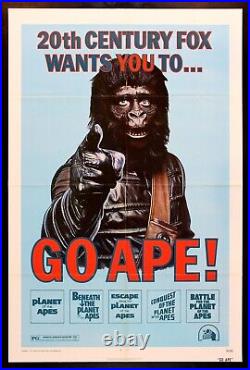 GO APE PLANET OF THE APES? CineMasterpieces ORIGINAL MOVIE POSTER 1974