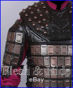 Genuine Leather Planet of the Apes General Ursus Vest, Uniform, Wrist Cuffs