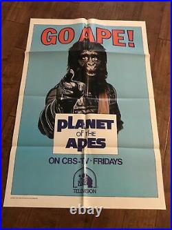 Go Ape. Original 1974 1 sheet CBS. TV Poster Planet Of The Apes