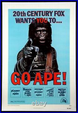 Go Ape Planet Of The Apes Festival Poster 1974 1-sheet Linenbacked