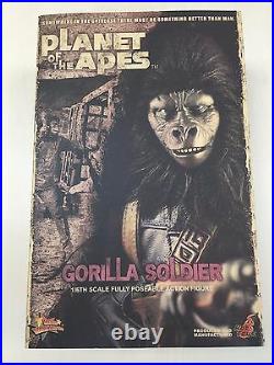 Hot Toys MMS 88 Planet of the Apes Gorilla Soldier 12 inch Action Figure NEW