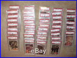 Huge lot of 43 PSA 1975 Planet of the Apes cards (2/3 of set) PSA 7 PSA 9
