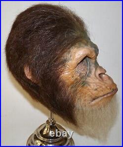 Jordu Schell Monster Mask Latex Art Grade Planet Of The Apes Punched Hair Chimp