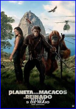 Kingdom of the Planet of the Apes Triptych 9 Trio Set of 3 Movie Poster Canvas