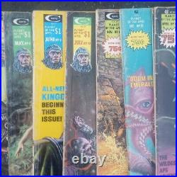 LOT of 13 VINTAGE 1974 PLANET OF THE APES CURTIS COMIC BOOKS #1-4, 6-10,14,15,19
