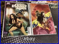 Lot Set Of 5 Beware the Planet of the Apes #1 Cover Virgin 1100, 125 & A B C