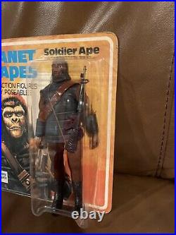 MEGO PALITOY PLANET OF THE APES SOLDIER APE C. 1967 MINT ON CARD -Unpunched