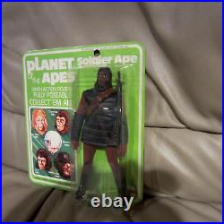 MEGO PLANET OF THE APES SOLDIER APE 8-HIGH GRADE -VINTAGE 70's MINT ON CARD