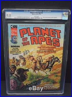 Marvel Comics Planet Of The Apes #6 1975 Cgc 9.8 White Pages Bob Larkin Cover