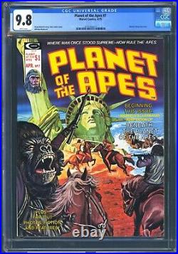Marvel Comics Planet Of The Apes #7 Cgc 9.8 Wp Nm/mt Statue Of Liberty