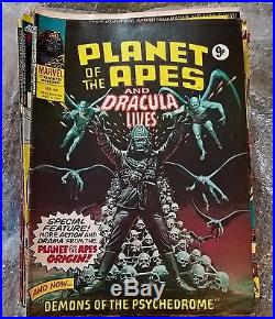 Marvel Original Comics 1975/6- Planet Of The Apes/dracula Lives -81 Mags In Tota