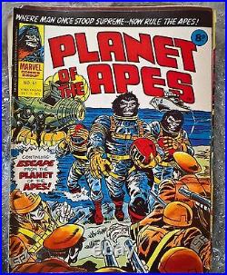 Marvel Original Comics 1975/6 Planet Of The Apes/dracula Lives 81 Mags In Total