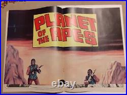 Marvel Uk Planet Of The Apes # 1 (free Poster Still Attached In Centre) Vfn