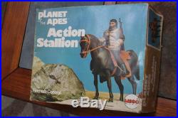 Mego POTA vintage Planet of the Apes lot figures 10 Action Stallion with box