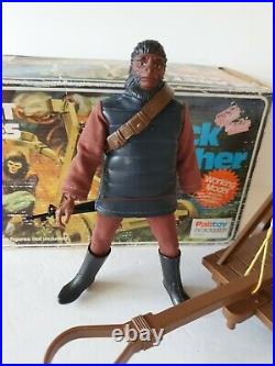 Mego/ Palitoy Planet Of The Apes Rock Launcher And Figure 1971/75 Vintage