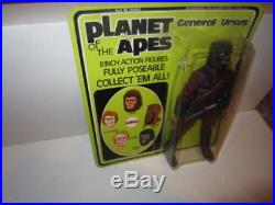 Mego Planet Of The Apes General Ursus Moc Unpunched Green Card