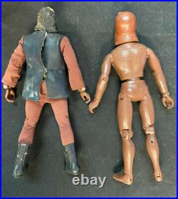 Mego Planet Of The Apes Urko Type 1 No Costume, Soldier Ape Type 2 W Boots Cost